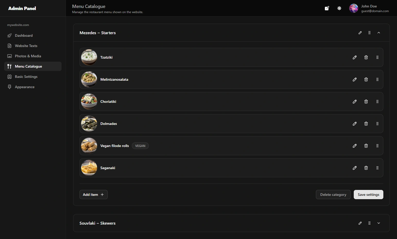 Admin Panel - Dark 2