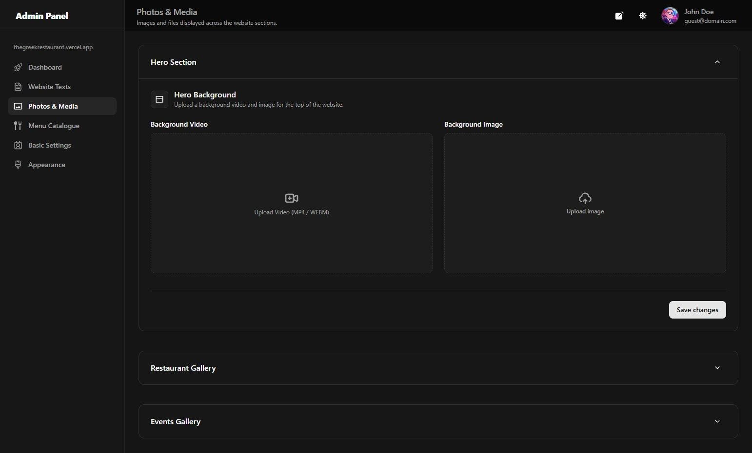 Admin Panel - Dark 3